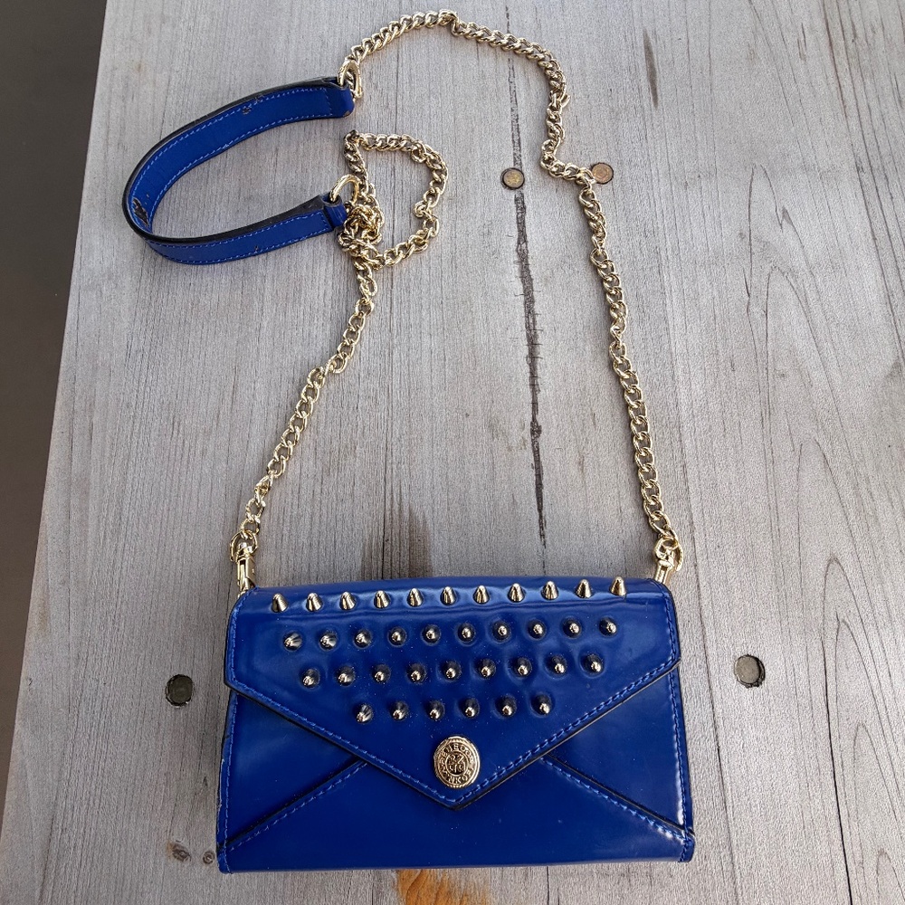 Rebecca minkoff blue studded purse